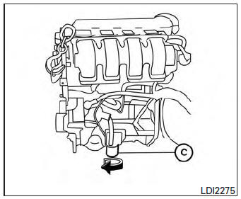 Changing engine oil filter