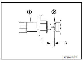 Position of Clutch Pedal Position Switch (if equipped)