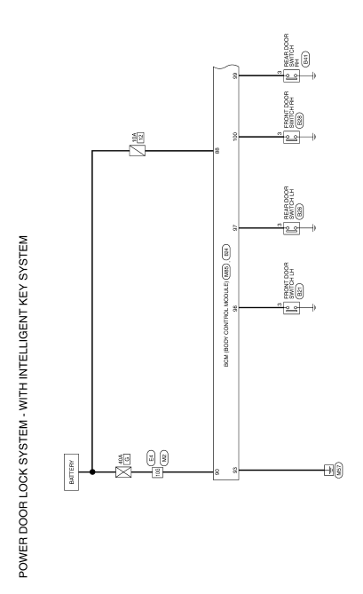 Power door lock system