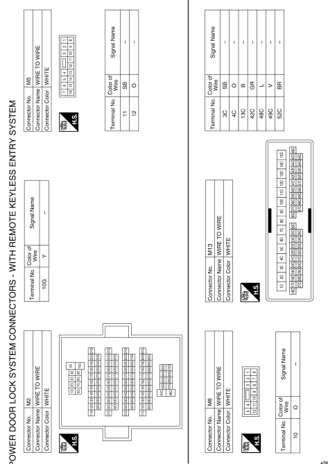 Nissan Sentra Service Manual: Wiring diagram - Without intelligent key