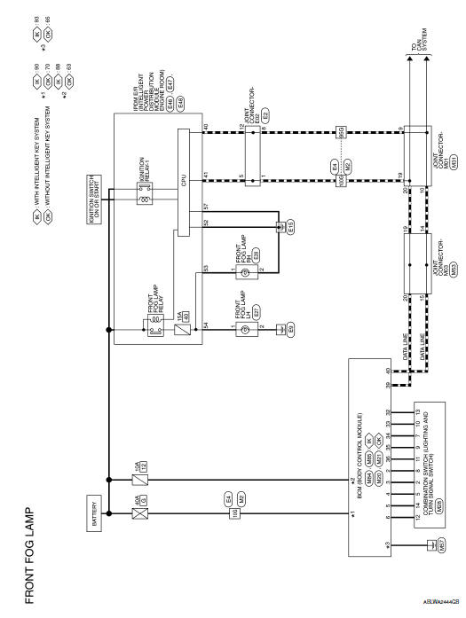 Nissan Sentra Service Manual: Wiring diagram - Exterior lighting system