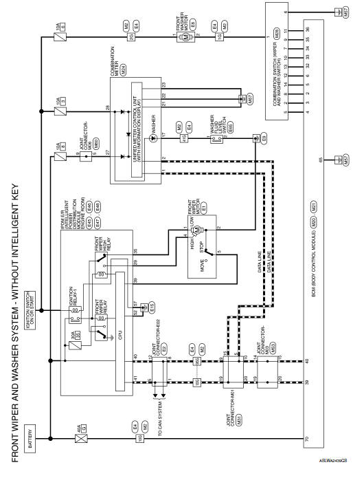 Wiring diagram - without intelligent key