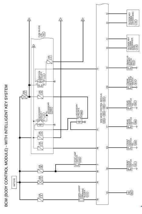 Nissan Sentra Service Manual: Wiring diagram - With intelligent key