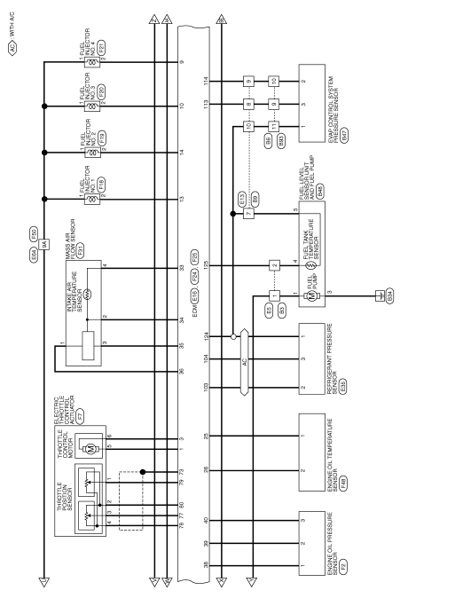 Nissan Sentra Service Manual: Wiring diagram - Engine control system