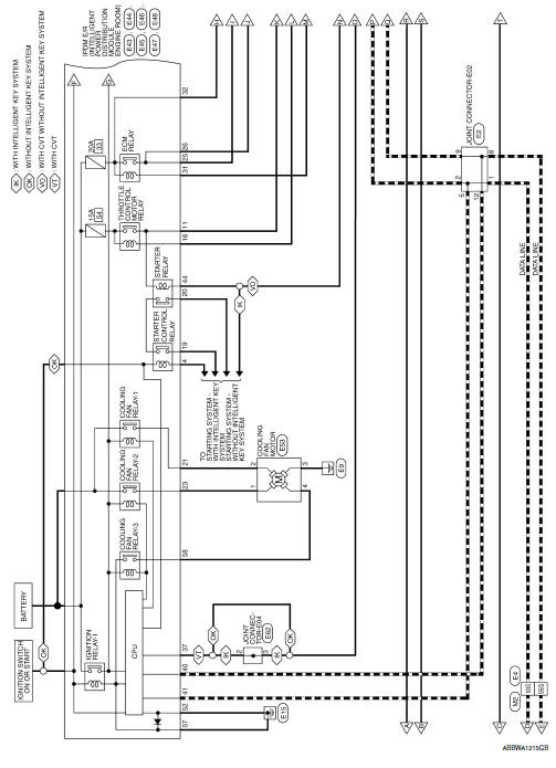Nissan Sentra Service Manual: Wiring diagram - Engine control system