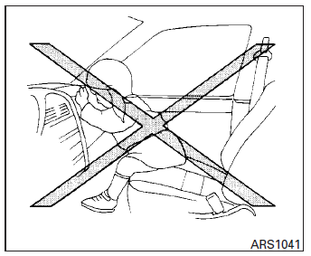 Precautions on supplemental restraint system 