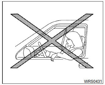 Precautions on supplemental restraint system 