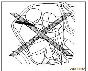 Precautions on supplemental restraint system 