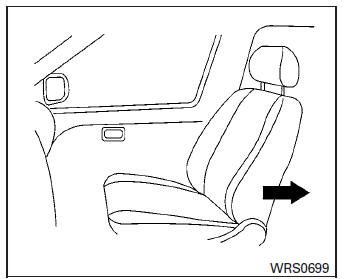 Forward-facing (front passenger seat) – step 1