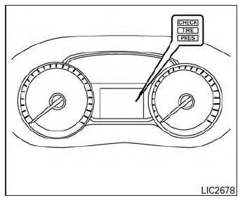 Check tire pressure warning message