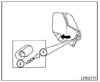 Child safety rear door lock