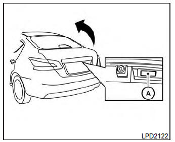 Opening the trunk lid