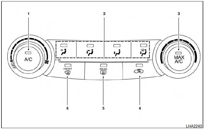 Heater and Air Conditioner (manual) (if so equipped)