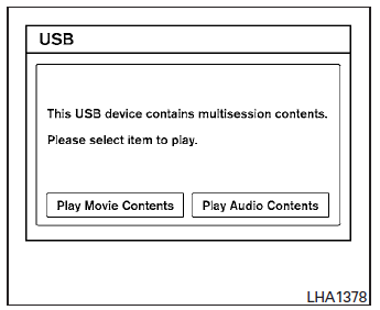 USB interface (models with Navigation System)