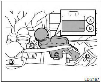 Checking engine coolant level