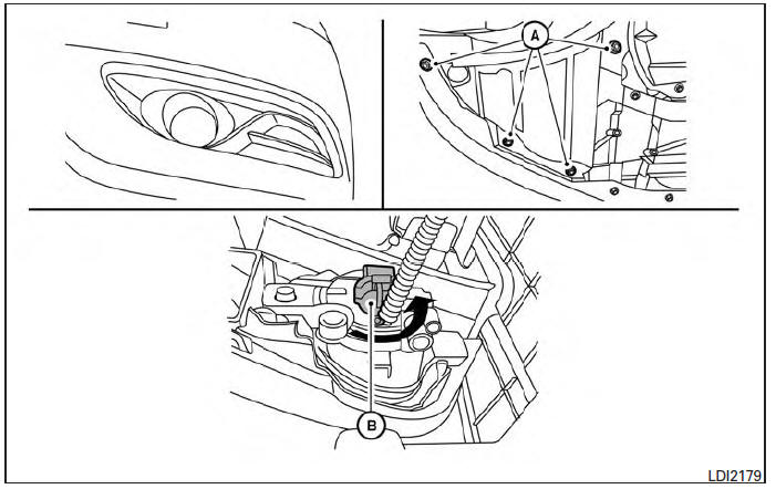 Replacing the fog light bulb