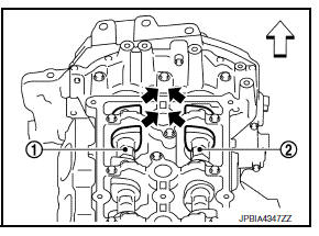 Camshaft valve clearance