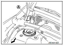 Front coil spring and strut