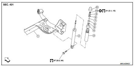 Rear shock absorber