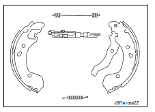 Rear drum brake