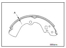 Parking brake shoe