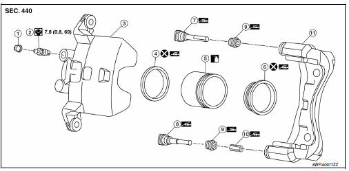 Front disc brake