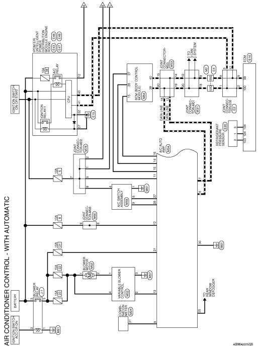 Nissan Sentra Service Manual Wiring, Air Conditioner Wiring Diagram Picture