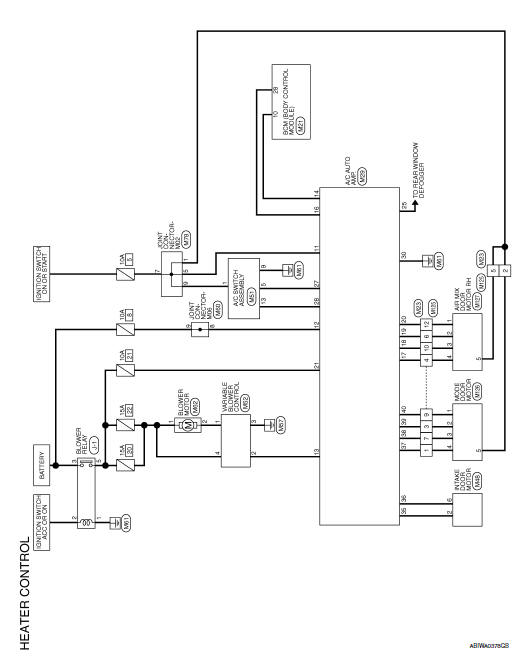 Nissan Sentra Service Manual: Wiring diagram - Manual air ... basic air conditioner wiring diagram 