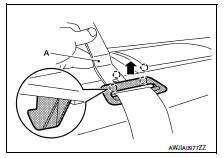 Rear parcel shelf finisher