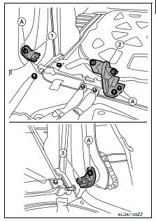 Removal and Installation - Seatback Hinge Bracket