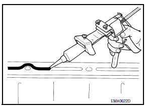 Liquid gasket application procedure