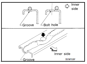 Liquid gasket application procedure