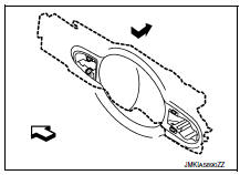 Rear door handle : removal and installation - inside handle 