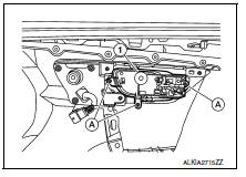 Rear door handle : removal and installation - inside handle 