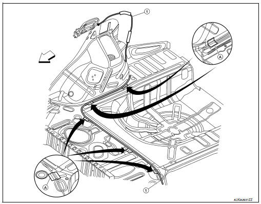 Fuel filler opener cable