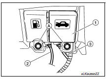 Hood lock control : removal and installation