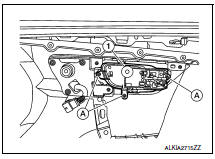 Rear door handle : removal and installation - inside handle 