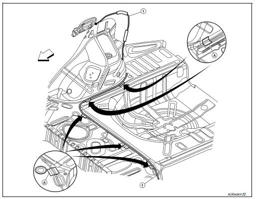 Fuel filler opener cable