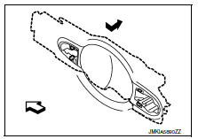 Front door handle : removal and installation - outside handle