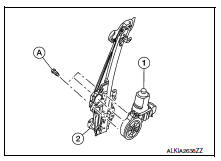 Front power window motor