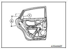 Rear door glass