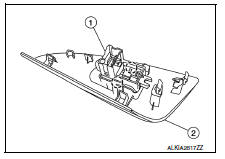 Rear power window switch