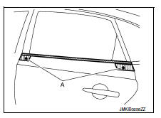 Rear door outside molding