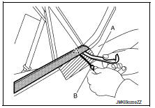 Rear door outside molding