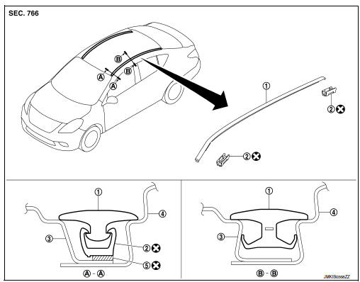 Roof side molding