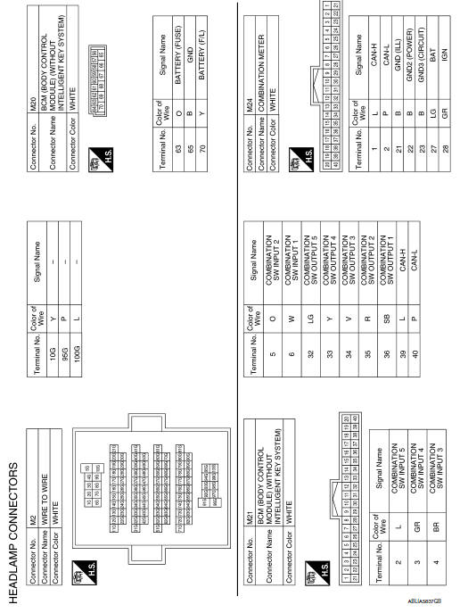 Nissan Sentra Service Manual: Wiring diagram - Exterior ... 1992 nissan sentra radio wiring diagram 