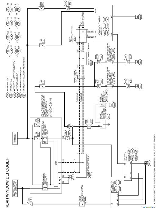 Rear window defogger system