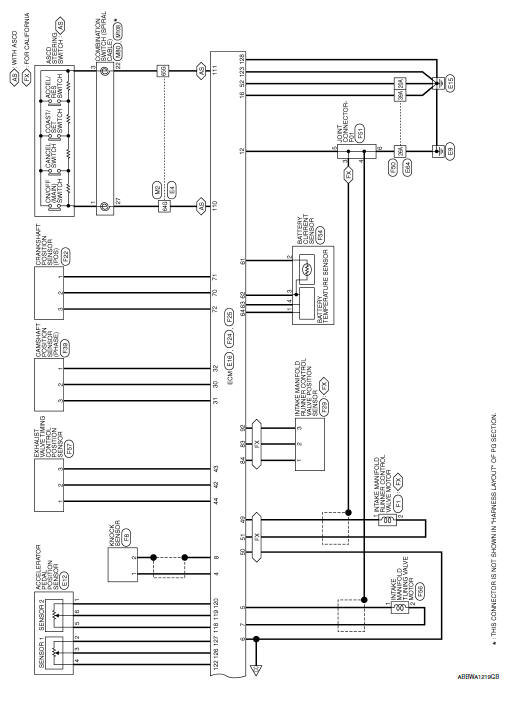 Nissan Sentra Service Manual: Wiring diagram - Engine control system