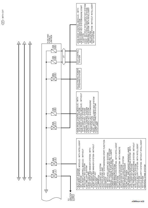 Wiring diagram вЂ” battery power supply