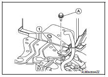 Removal and installation (battery bracket)